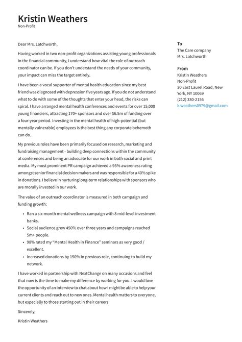 3 Inspiring Nonprofit Cover Letter Examples .
